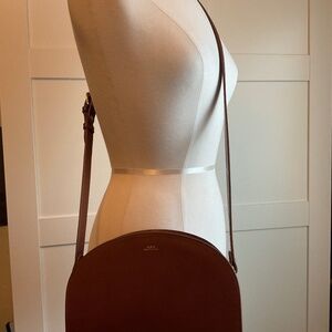 A.P.C. Demi Lune bag hazelnut brown